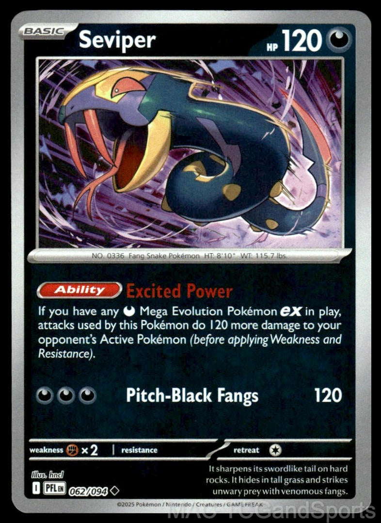 Seviper 062/094 Reverse Holo