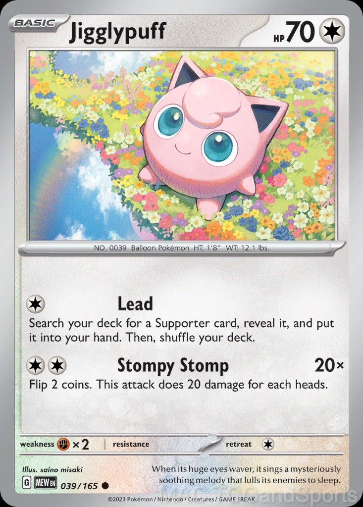 Jigglypuff 039/165 Reverse Holo