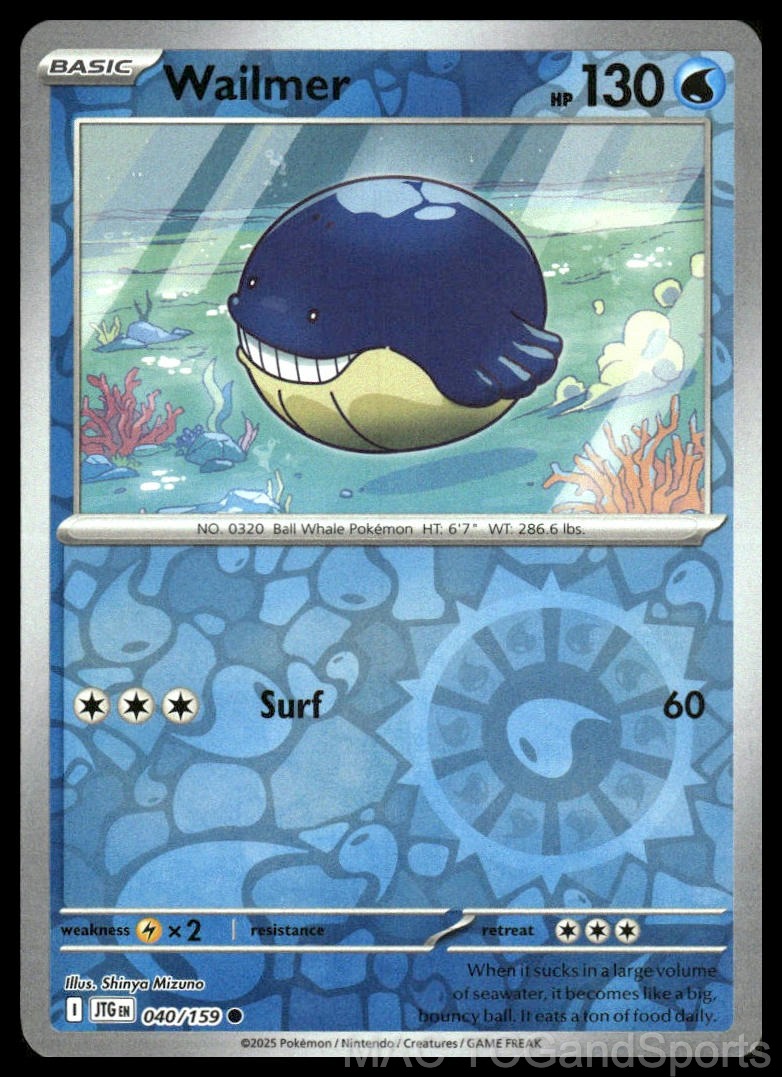 Wailmer 040/159 Reverse Holo