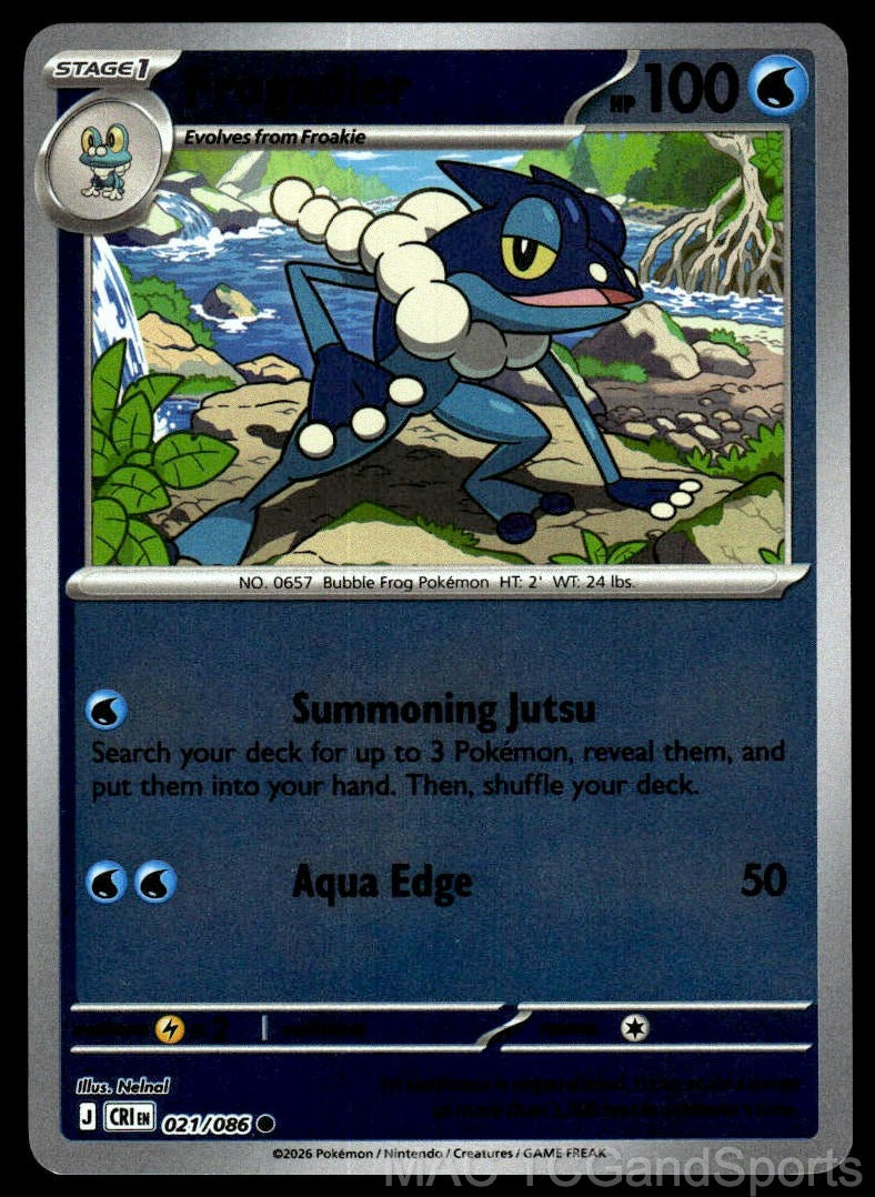 Frogadier 021/086 Reverse Holo