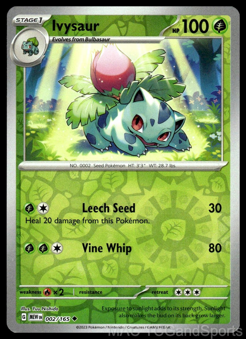 Ivysaur 002/165 Reverse Holo