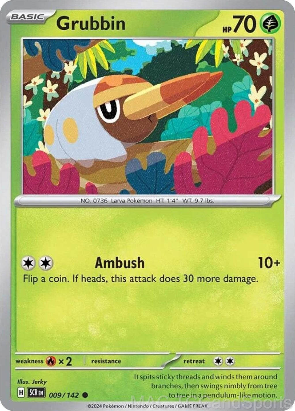 Grubbin 009/142 Reverse Holo