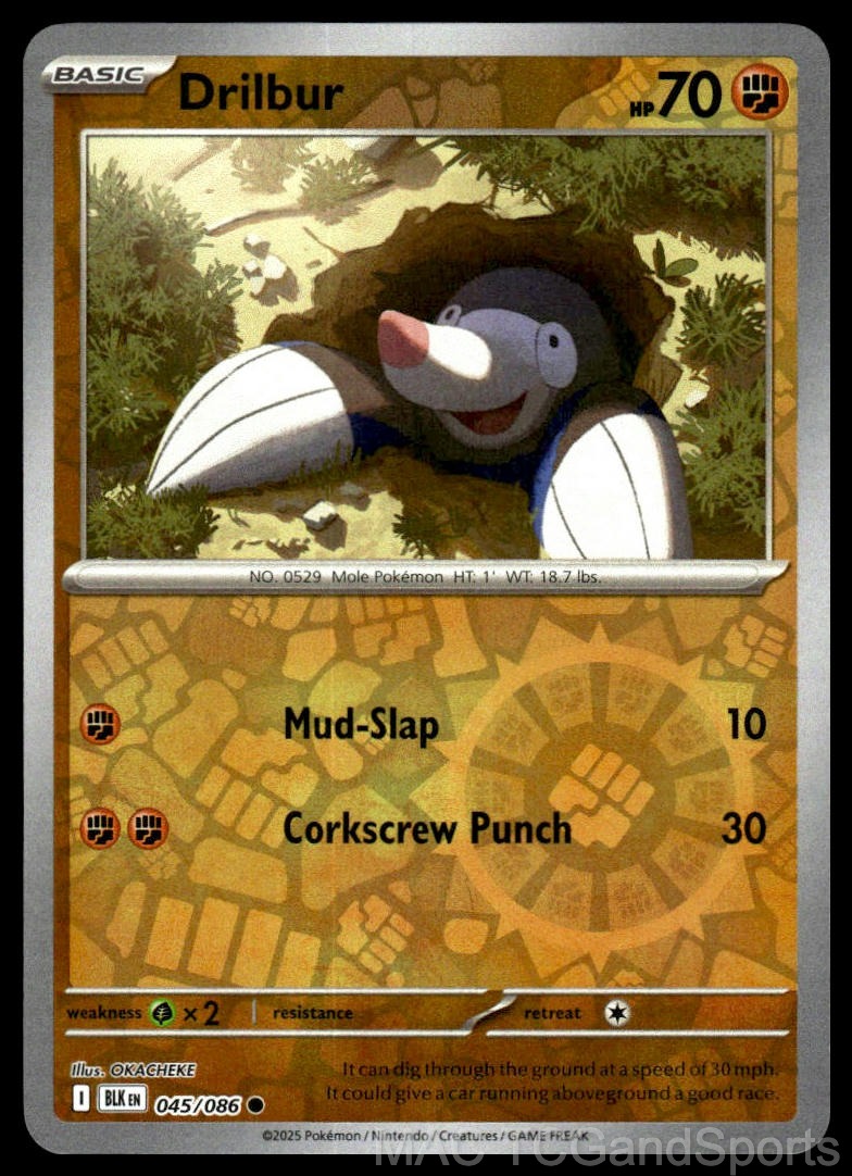Drilbur 045/086 Reverse Holo