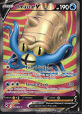 Omastar V 174/195 Holo Silver Tempest Pokemon TCG NM
