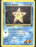 Misty's Staryu 92/132 Unlimited Gym Challenge Pokemon TCG LP