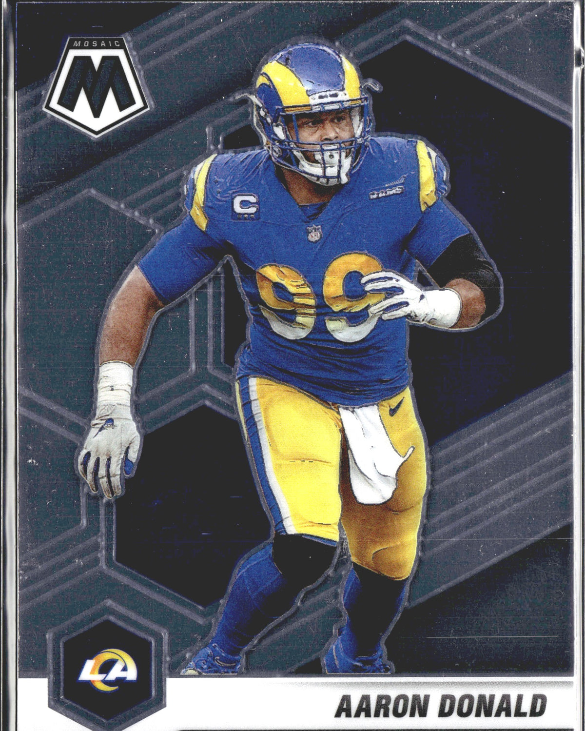 Aaron Donald #120 2021 Panini Mosaic Los Angeles Rams