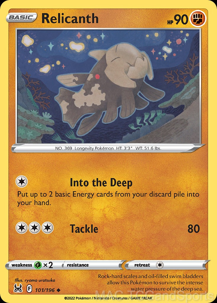 Relicanth 101/196 Reverse Holo