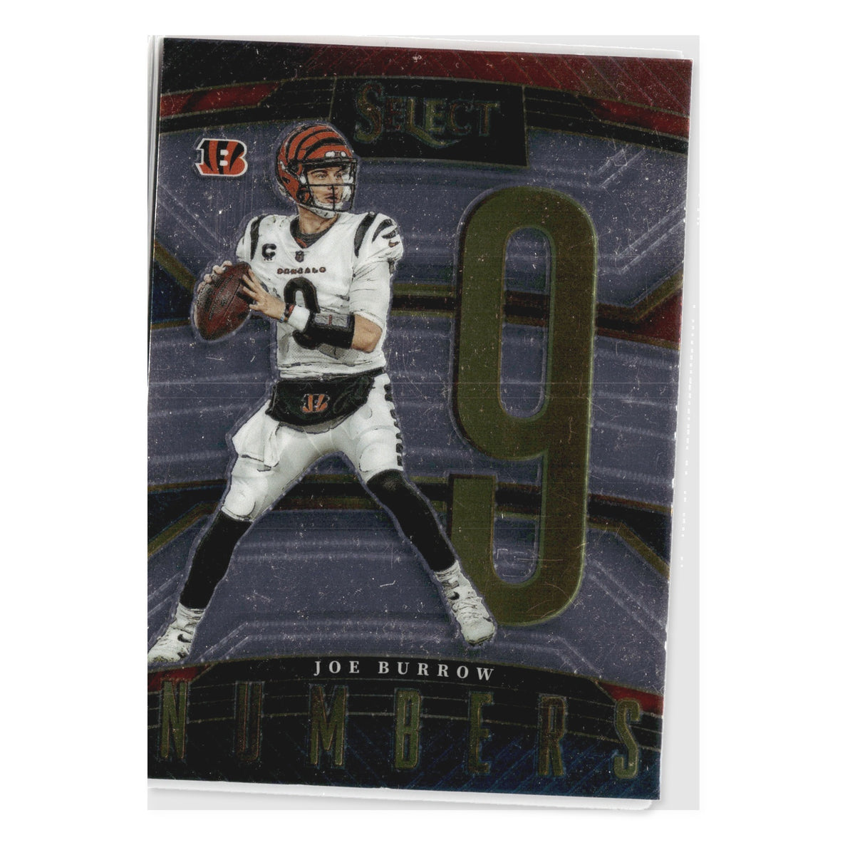 Joe Burrow #SN-8 Select Numbers 2022 Panini Select Cincinnati Bengals