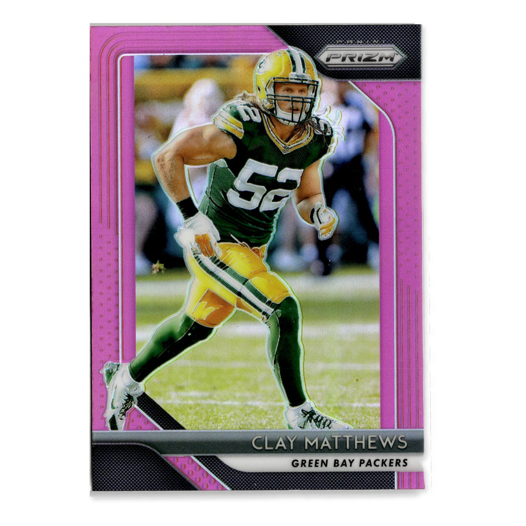 Clay Matthews #130 Prizm Pink 2018 Panini Prizm Green Bay Packers