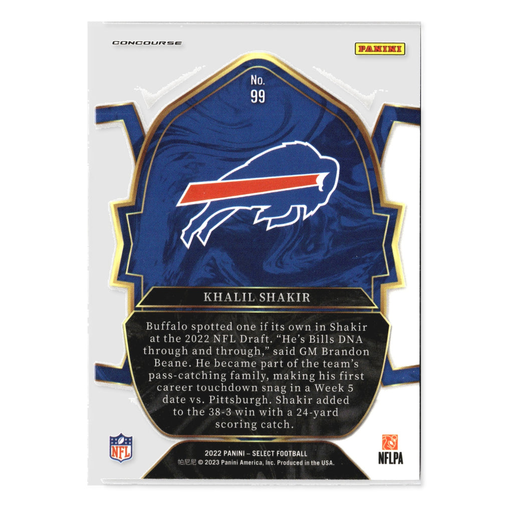 Khalil Shakir #99 2022 Panini Select Buffalo Bills RC