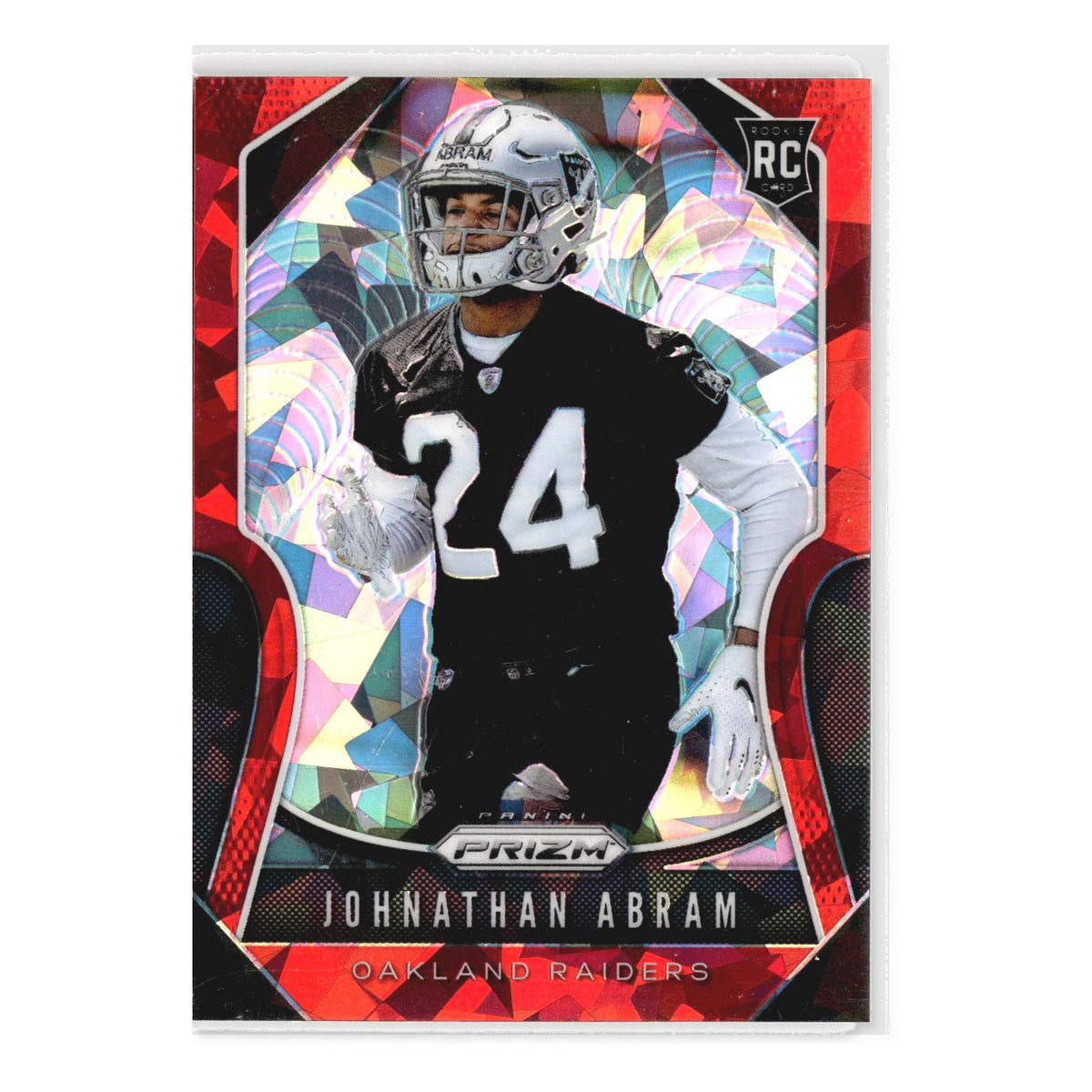 Johnathan Abram #319 Red Ice 2019 Panini Prizm Oakland Raiders RC