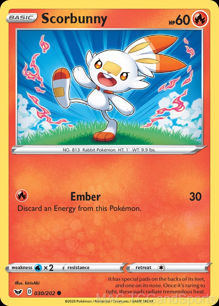 Scorbunny 030/202 Reverse Holo