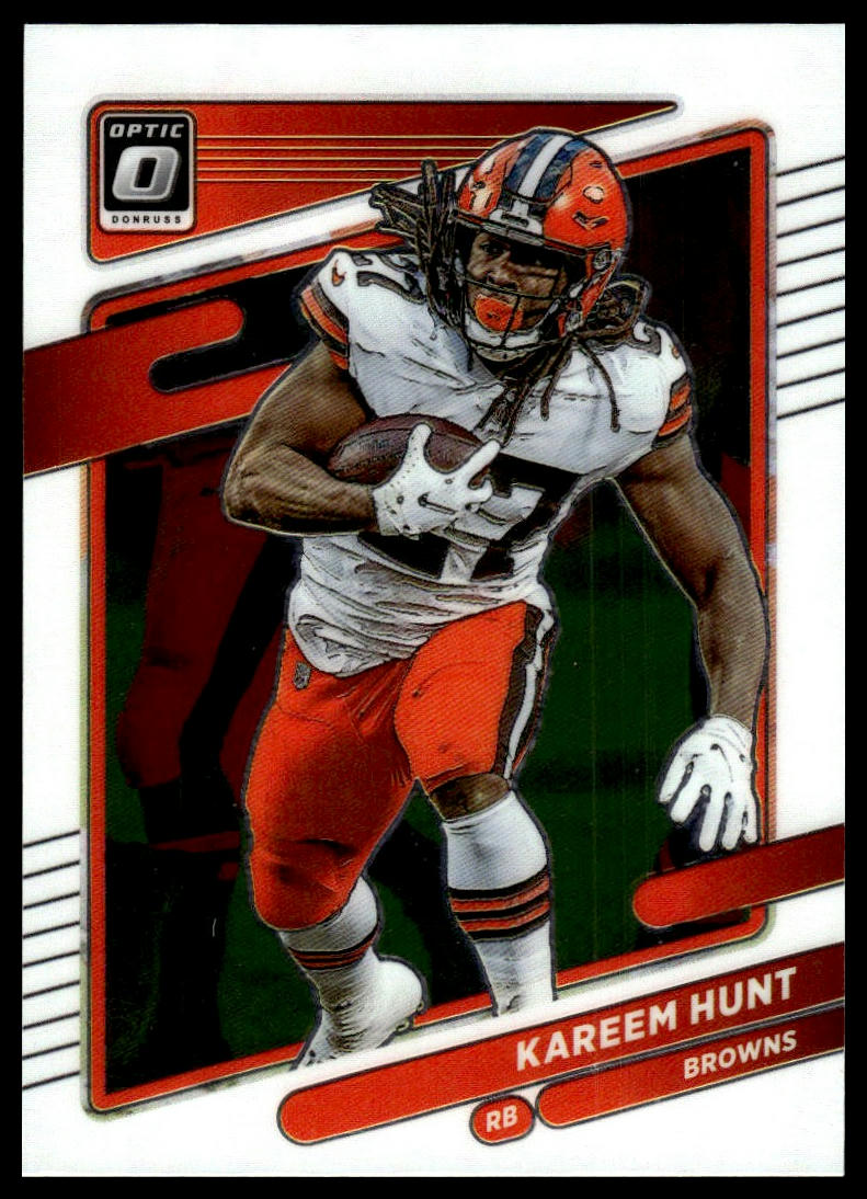 Kareem Hunt #142 2021 Donruss Optic Cleveland Browns