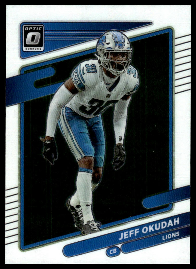 Jeff Okudah #86 2021 Donruss Optic Detroit Lions