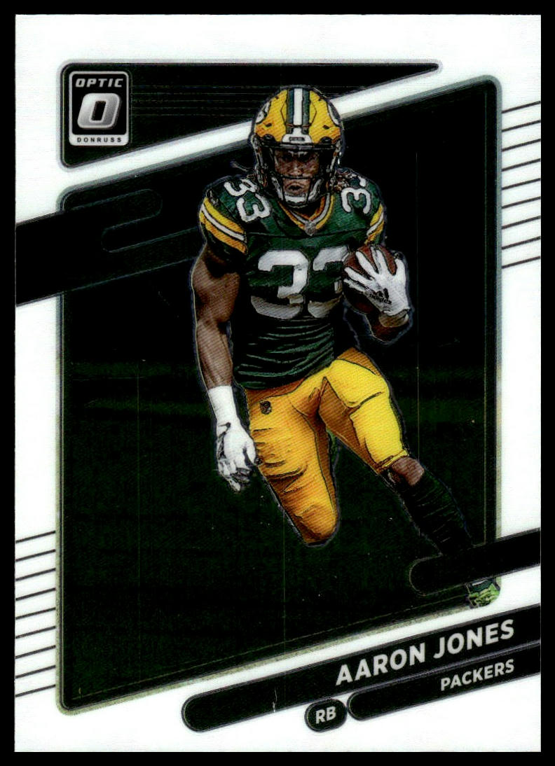 Aaron Jones #91 2021 Donruss Optic Green Bay Packers