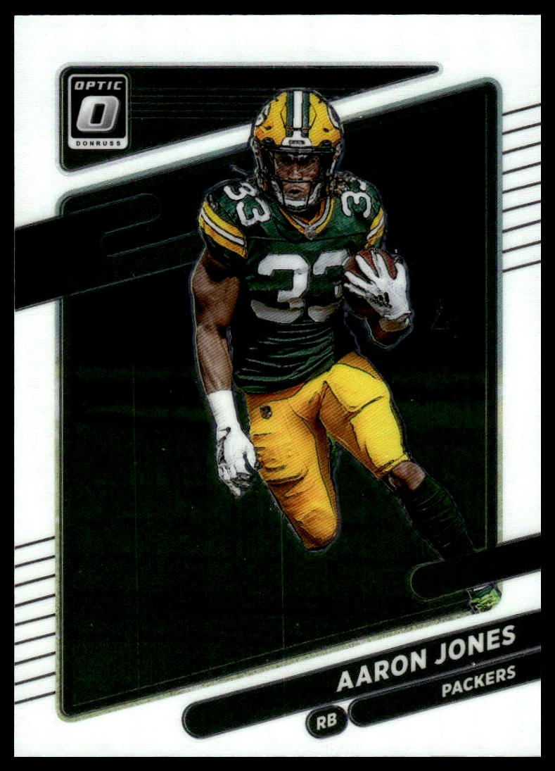 Aaron Jones #91 2021 Donruss Optic Green Bay Packers