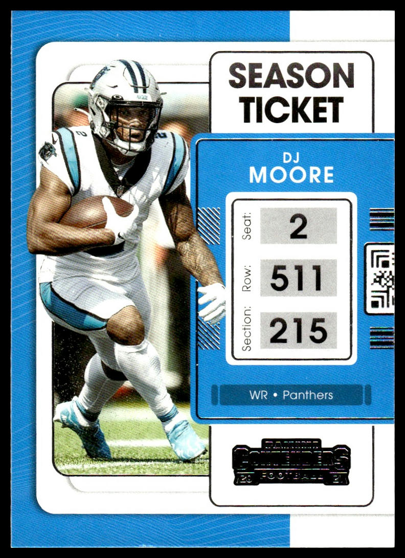 DJ Moore #14 2021 Panini Contenders Carolina Panthers