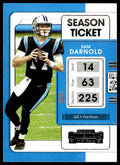 Sam Darnold #13 2021 Panini Contenders Carolina Panthers