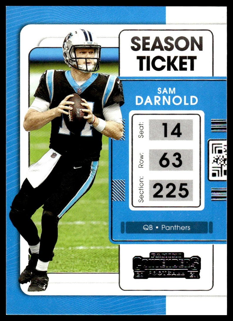 Sam Darnold #13 2021 Panini Contenders Carolina Panthers