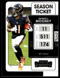 Darnell Mooney #17 2021 Panini Contenders Chicago Bears