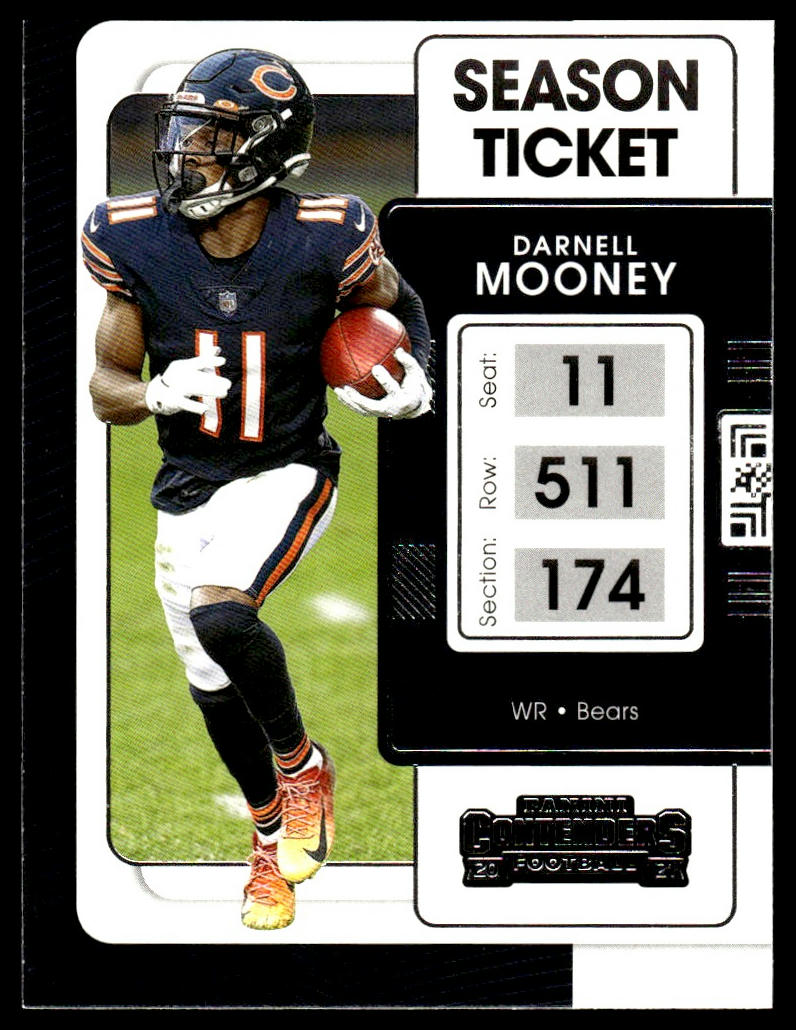 Darnell Mooney #17 2021 Panini Contenders Chicago Bears