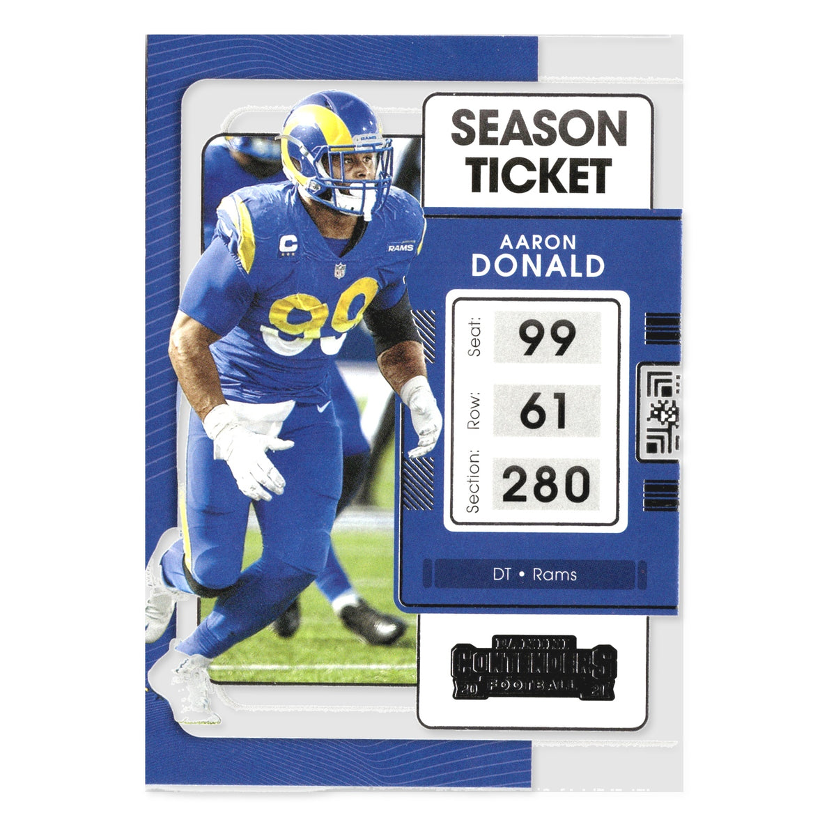 Aaron Donald #56 2021 Panini Contenders Los Angeles Rams