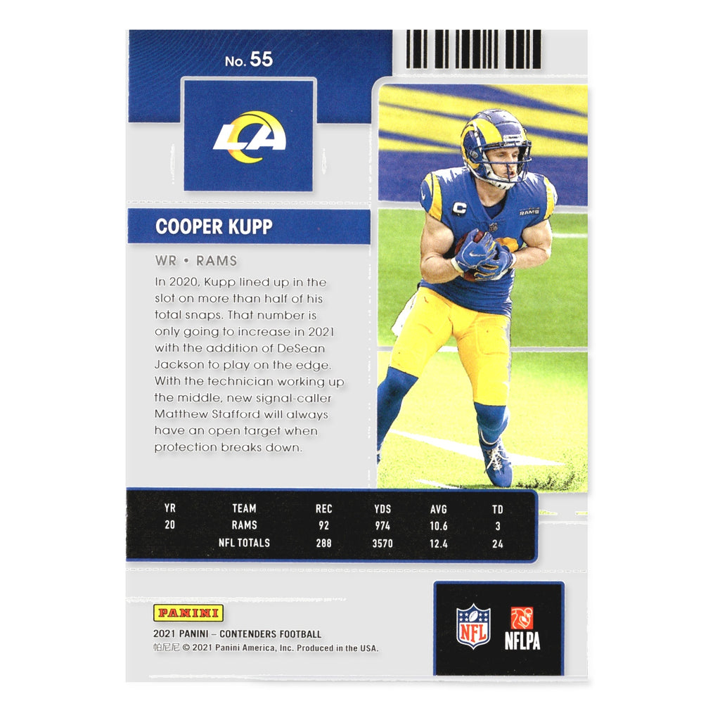 Cooper Kupp #55 2021 Panini Contenders Los Angeles Rams