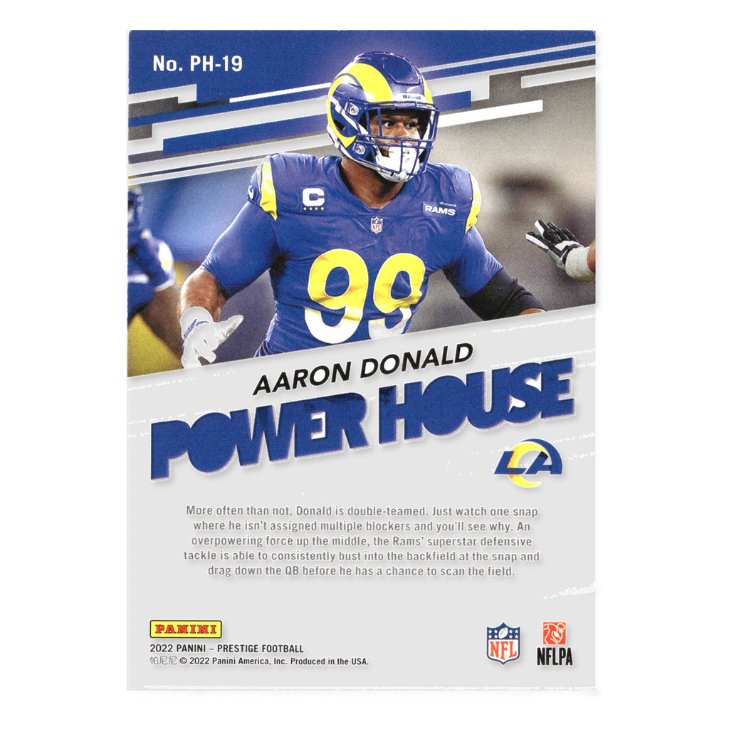 Aaron Donald #PH-19 Power House 2022 Panini Prestige Los Angeles Rams