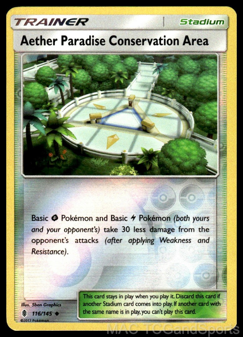 Aether Paradise Conservation Area 116/145 Reverse Guardians Rising Pokemon LP