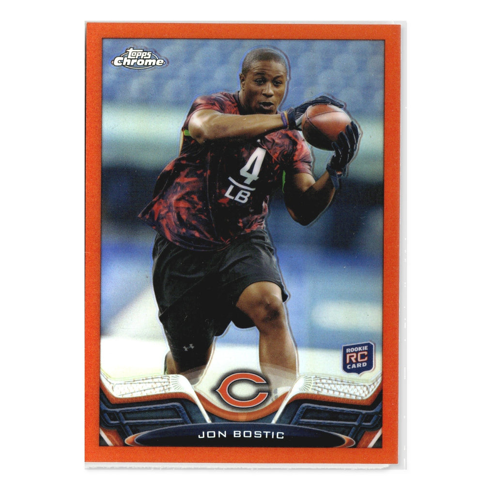 Jon Bostic #189 Orange Refractor 2013 Topps Chrome Chicago Bears RC