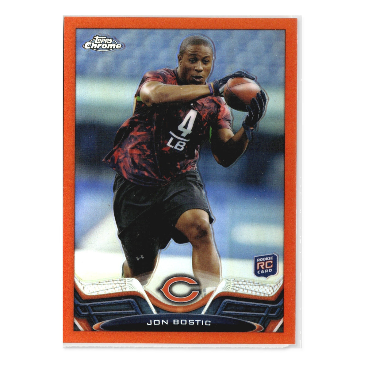 Jon Bostic #189 Orange Refractor 2013 Topps Chrome Chicago Bears RC