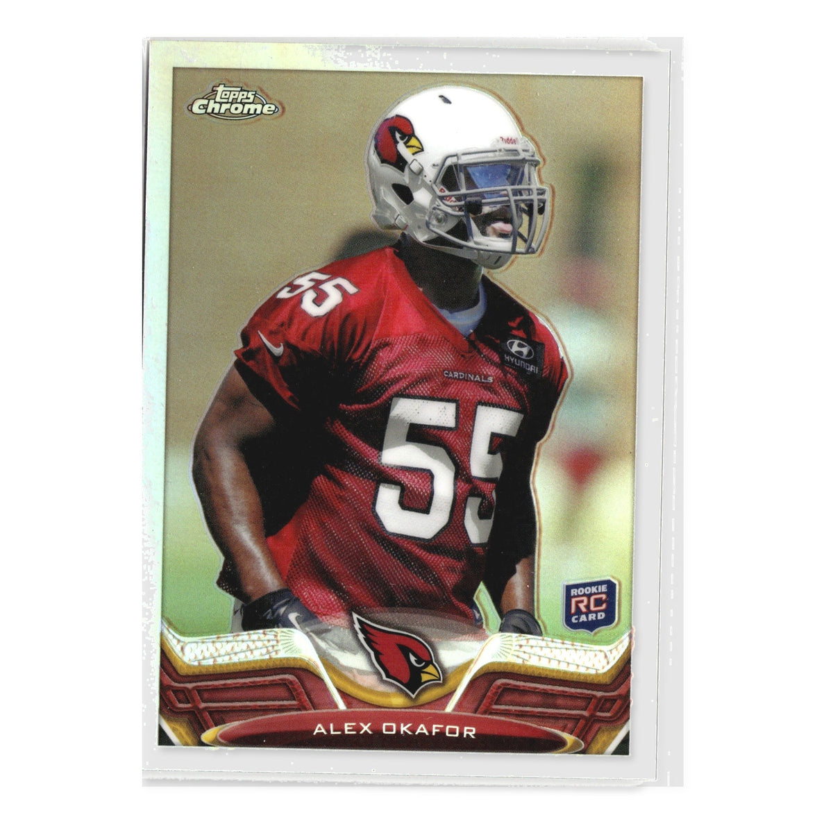 Alex Okafor #211 Refractor 2013 Topps Chrome Arizona Cardinals RC