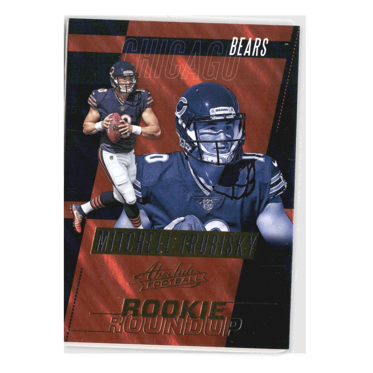 Mitchell Trubisky #3 Rookie Roundup Retail 2017 Panini Absolute Chicago Bears