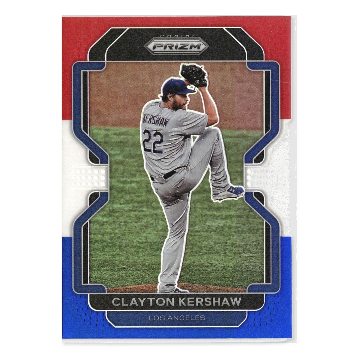 Clayton Kershaw #2 Red/White/Blue Prizm 2022 Panini Prizm Los Angeles Dodgers