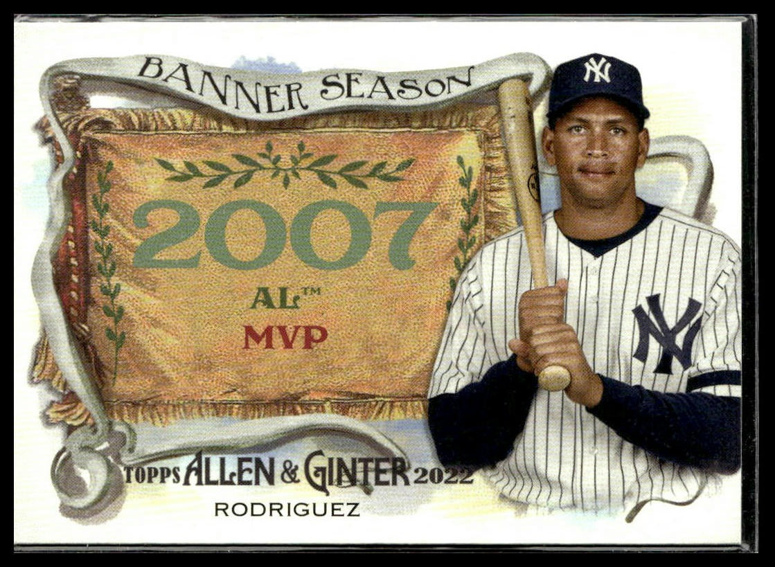 Alex Rodriguez #BS-22 Banner Seasons 2022 Topps Allen & Ginter New York Yankees