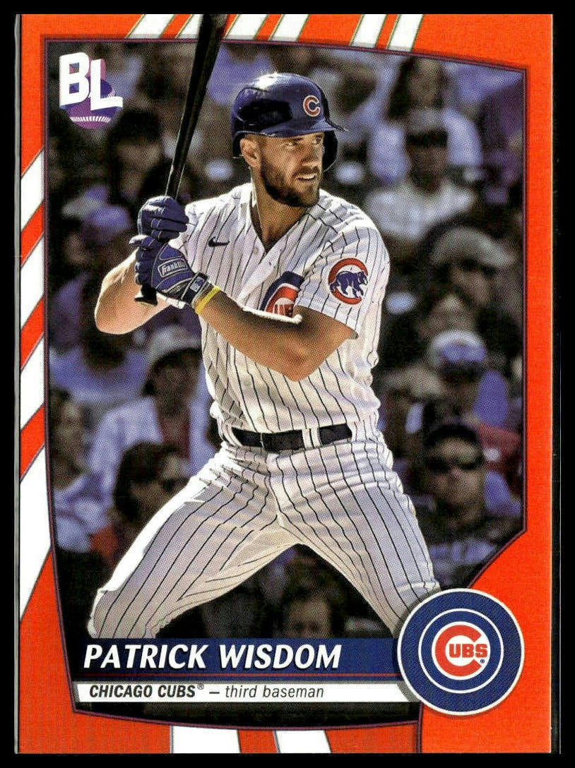 Patrick Wisdom #132 Electric Orange 2023 Topps Big League Chicago Cubs