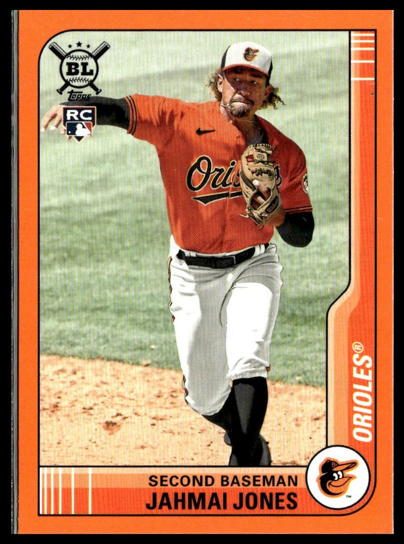Jahmai Jones #5 Orange 2021 Topps Big League Baltimore Orioles RC