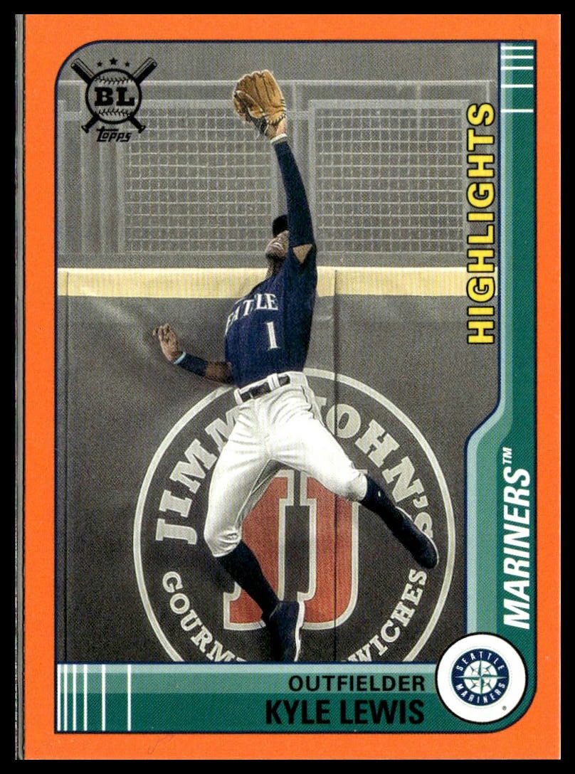 Kyle Lewis #299 Orange 2021 Topps Big League Seattle Mariners