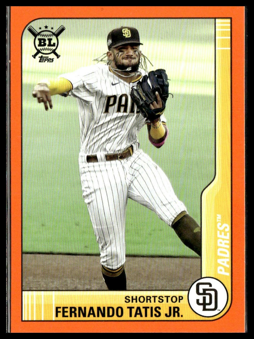 Fernando Tatis Jr. #24 Orange 2021 Topps Big League San Diego Padres
