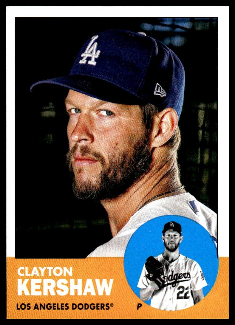 Clayton Kershaw #62 2022 Topps Archives Los Angeles Dodgers