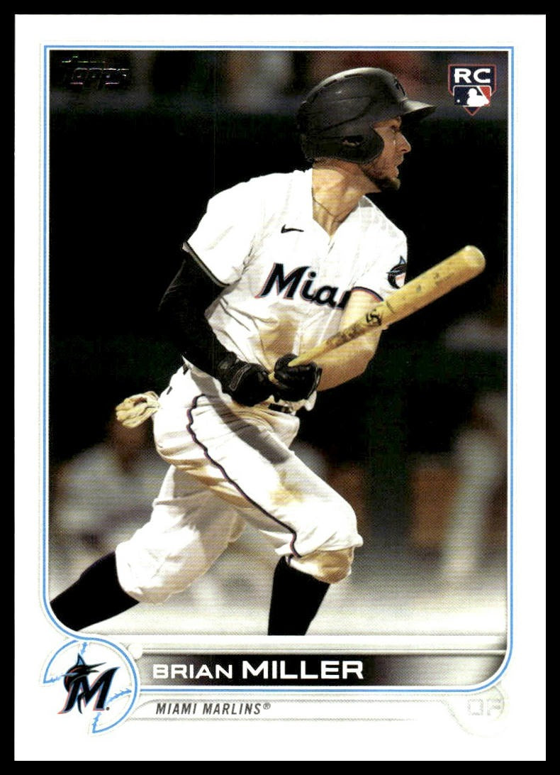 Brian Miller #425 2022 Topps Miami Marlins RC