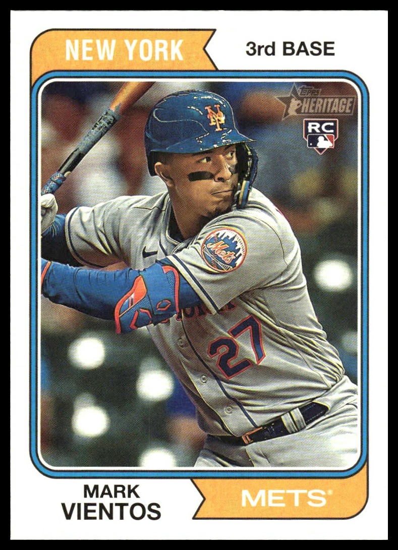 Mark Vientos #124 2023 Topps Heritage New York Mets RC