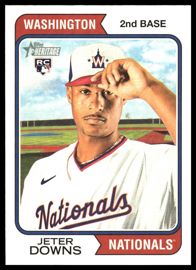 Jeter Downs #84 2023 Topps Heritage Washington Nationals RC