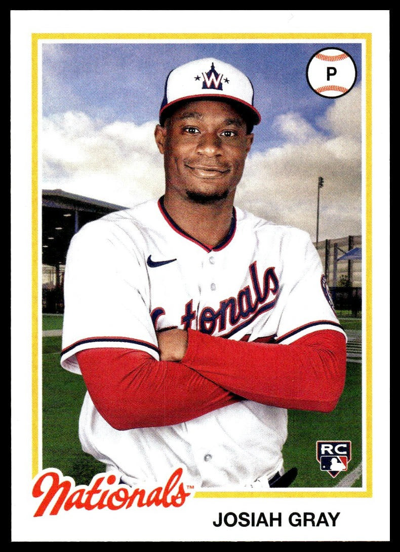 Josiah Gray #132 2022 Topps Archives Washington Nationals RC