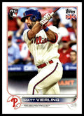 Matt Vierling #134 2022 Topps UK Edition Philadelphia Phillies RC