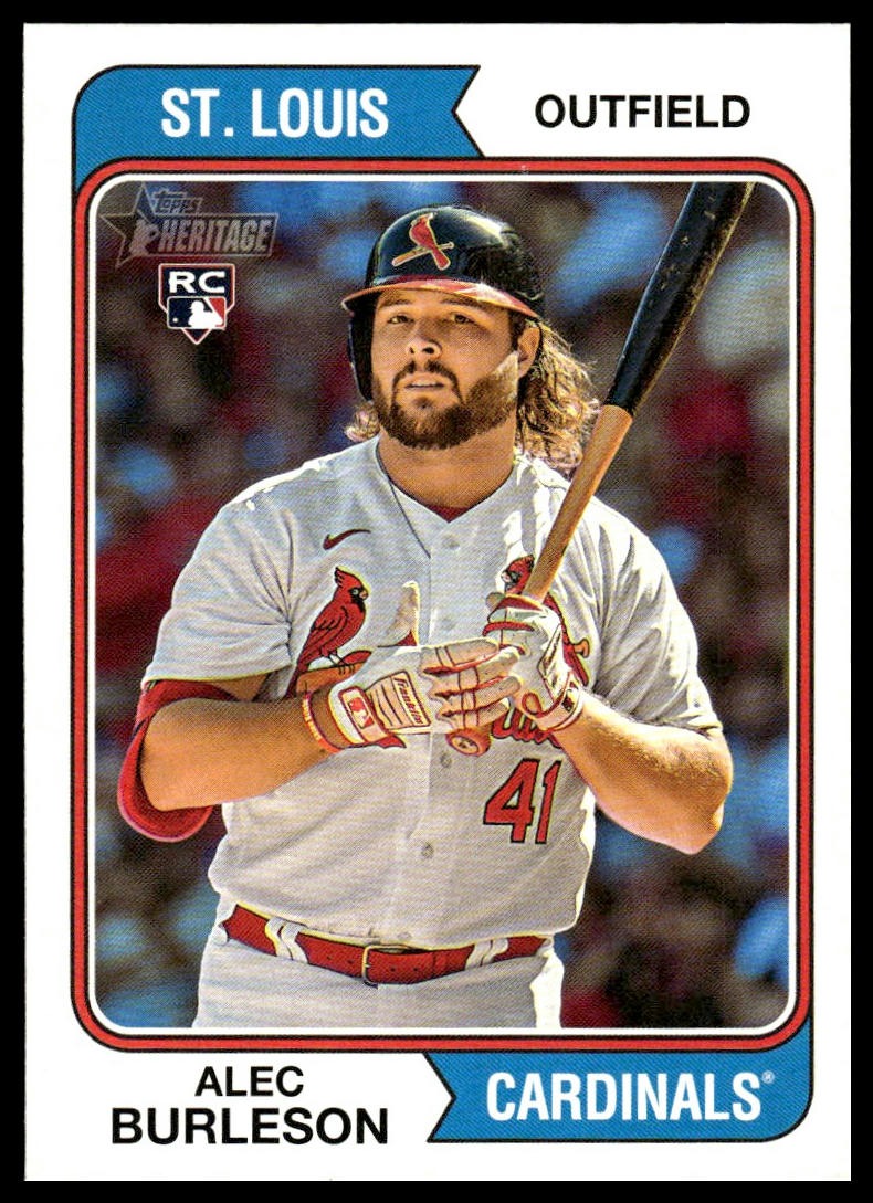 Alec Burleson #171 2023 Topps Heritage St. Louis Cardinals RC