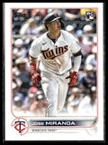 Jose Miranda #US120 2022 Topps Update Minnesota Twins RC