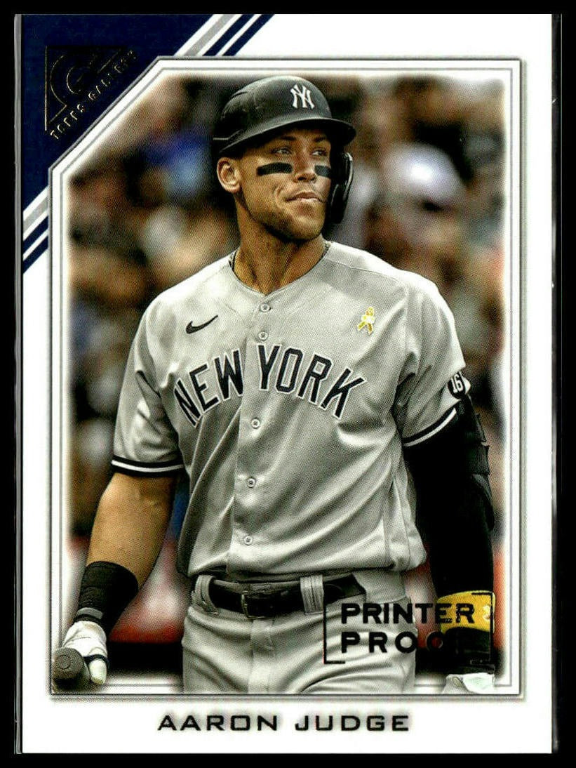 Aaron Judge #43 Printer Proof 2022 Topps Gallery New York Yankees