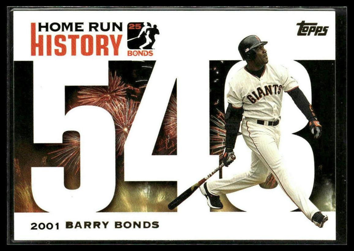 Barry Bonds #BB 548 Barry Bonds Home Run History 2005 Topps Giants