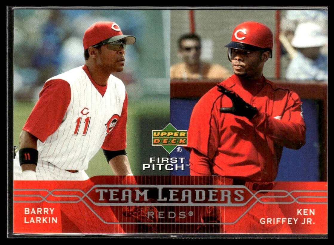 Barry Larkin / Ken Griffey Jr. #268 2005 Upper Deck First Pitch Cincinnati Reds